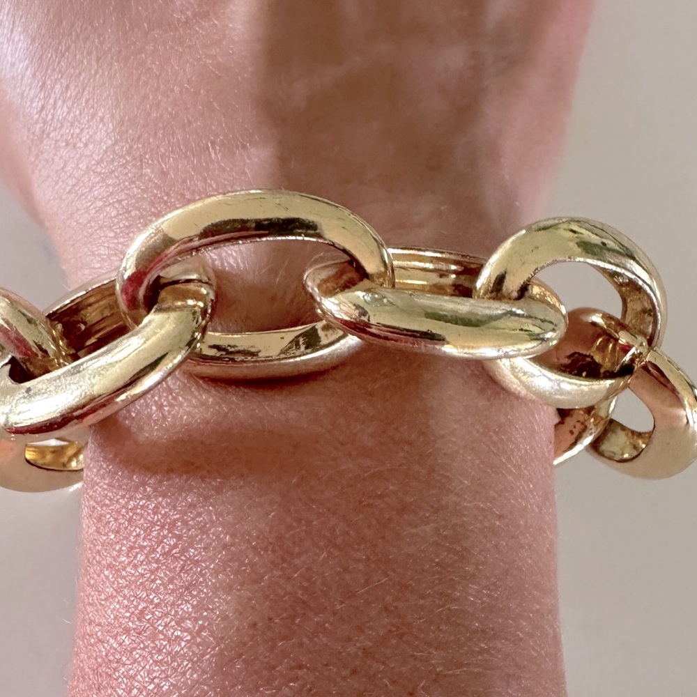 Stella & Dot Gold chain link bracelet